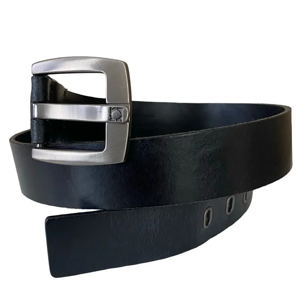 Vintage 90s Kenneth Cole Genuine Leather Belt Black Size 40